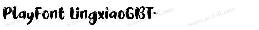 PlayFont LingxiaoGBT字体转换